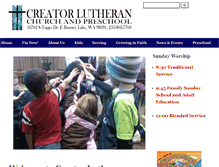 Tablet Screenshot of creatorlutheran.net